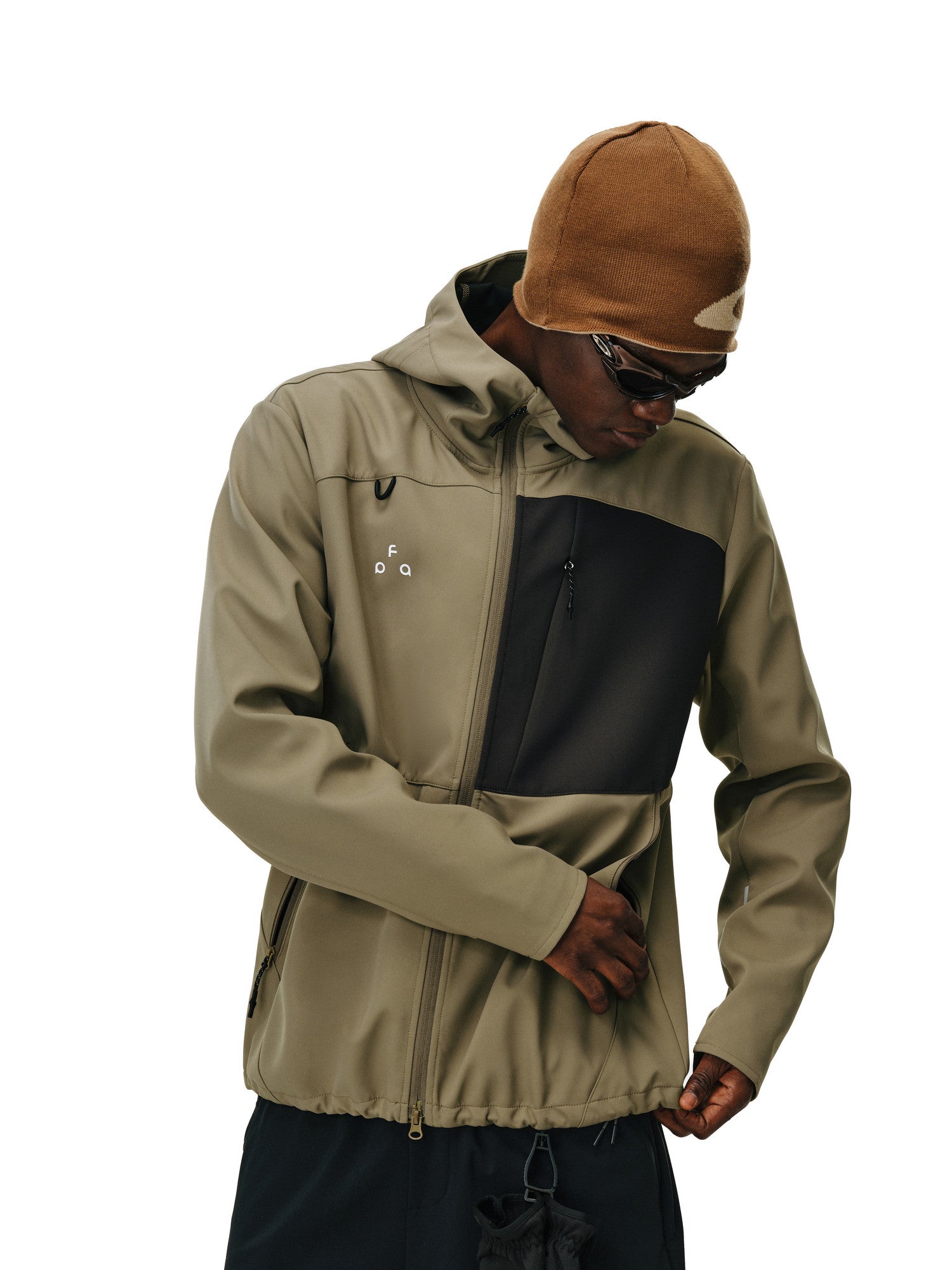 Color-Block Water-Repellent Softshell Hooded Jacket – Unisex | FPA