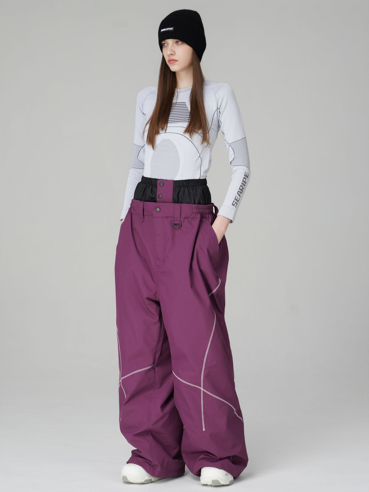 Pro 23K 3L High-Waist Baggy Snow Pants – Unisex | Searipe