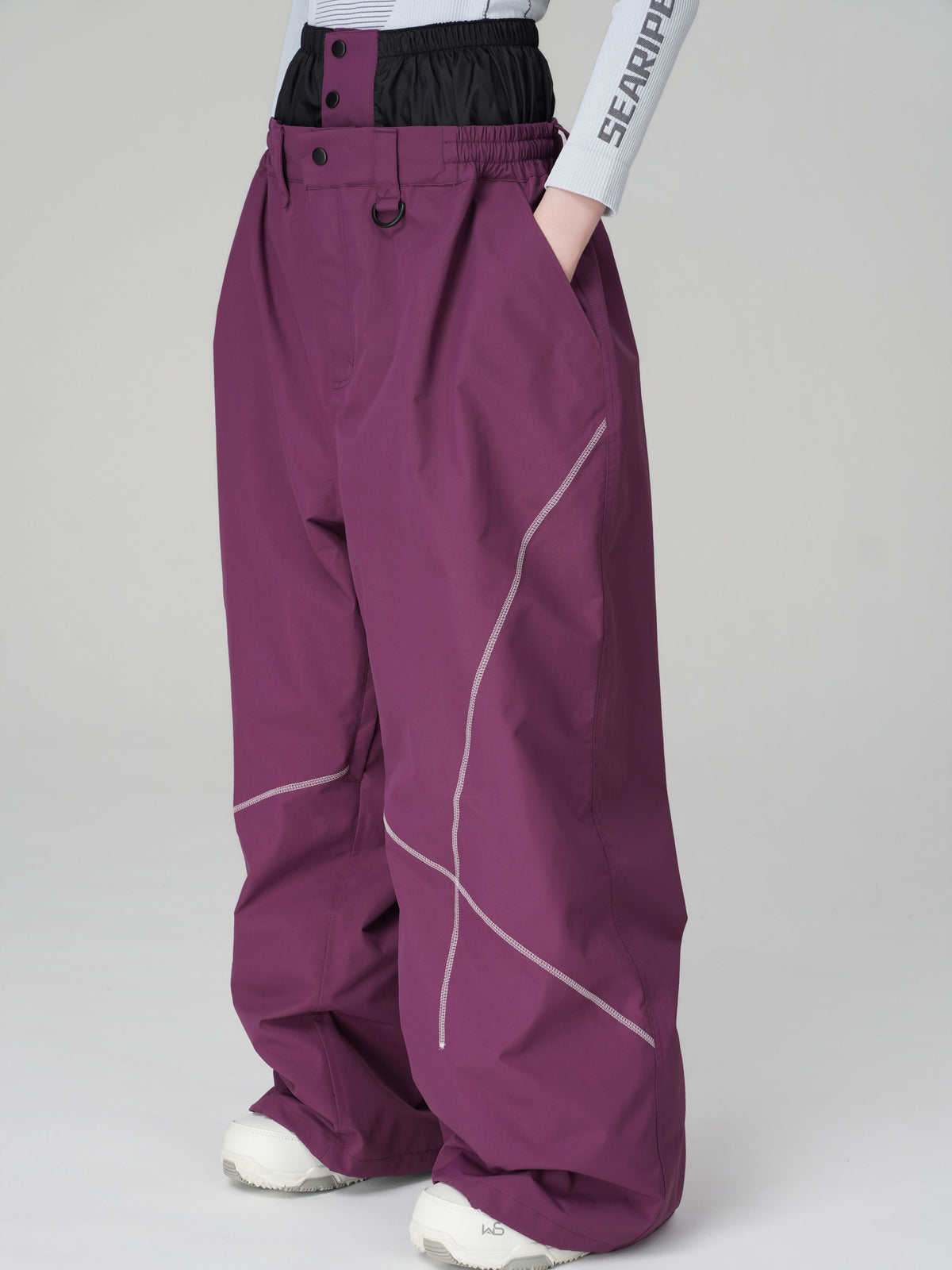 Pro 23K 3L High-Waist Baggy Snow Pants – Unisex | Searipe