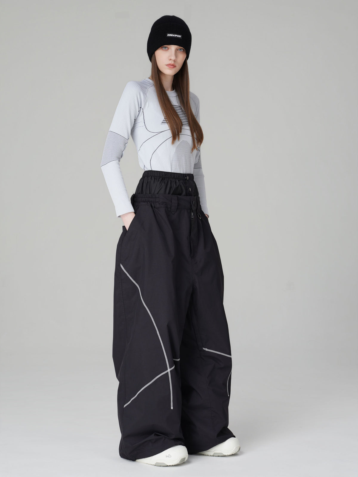 Pro 23K 3L High-Waist Baggy Snow Pants – Unisex | Searipe