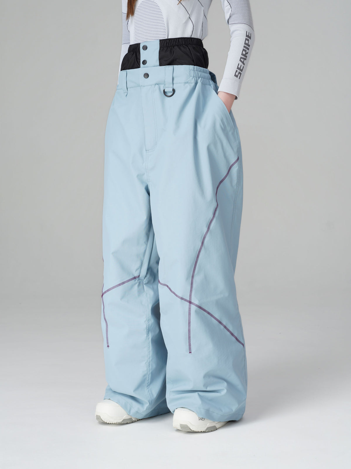 Pro 23K 3L High-Waist Baggy Snow Pants – Unisex | Searipe