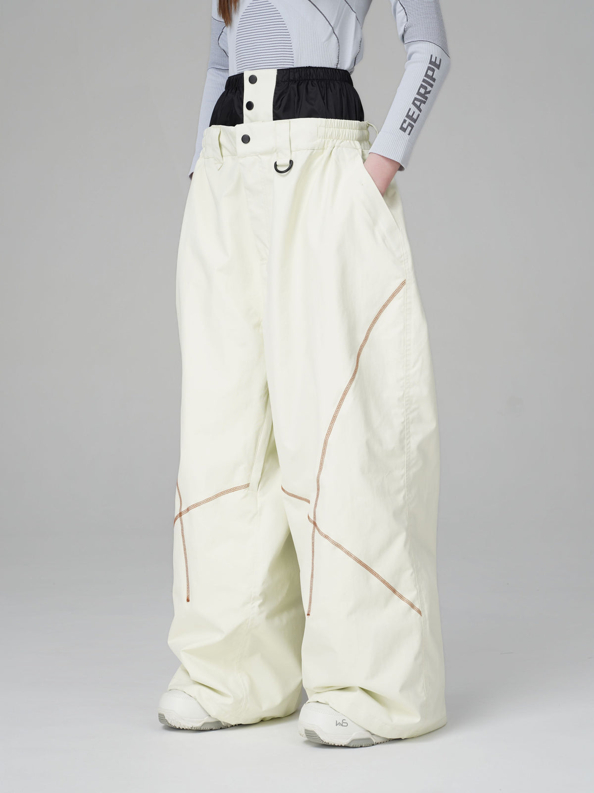 Pro 23K 3L High-Waist Baggy Snow Pants – Unisex | Searipe