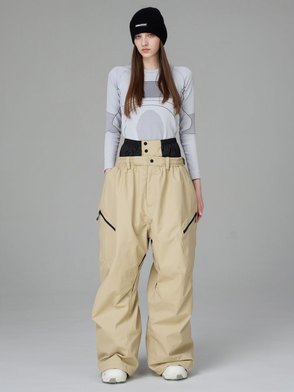 3D Articulated Wide-Leg Snow Pants – Unisex | Searipe