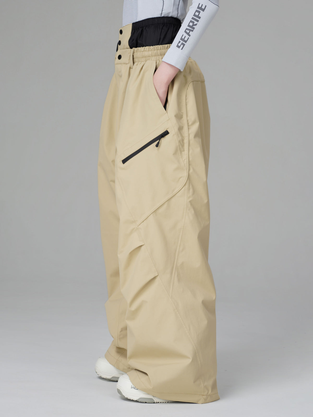 3D Articulated Wide-Leg Snow Pants – Unisex | Searipe