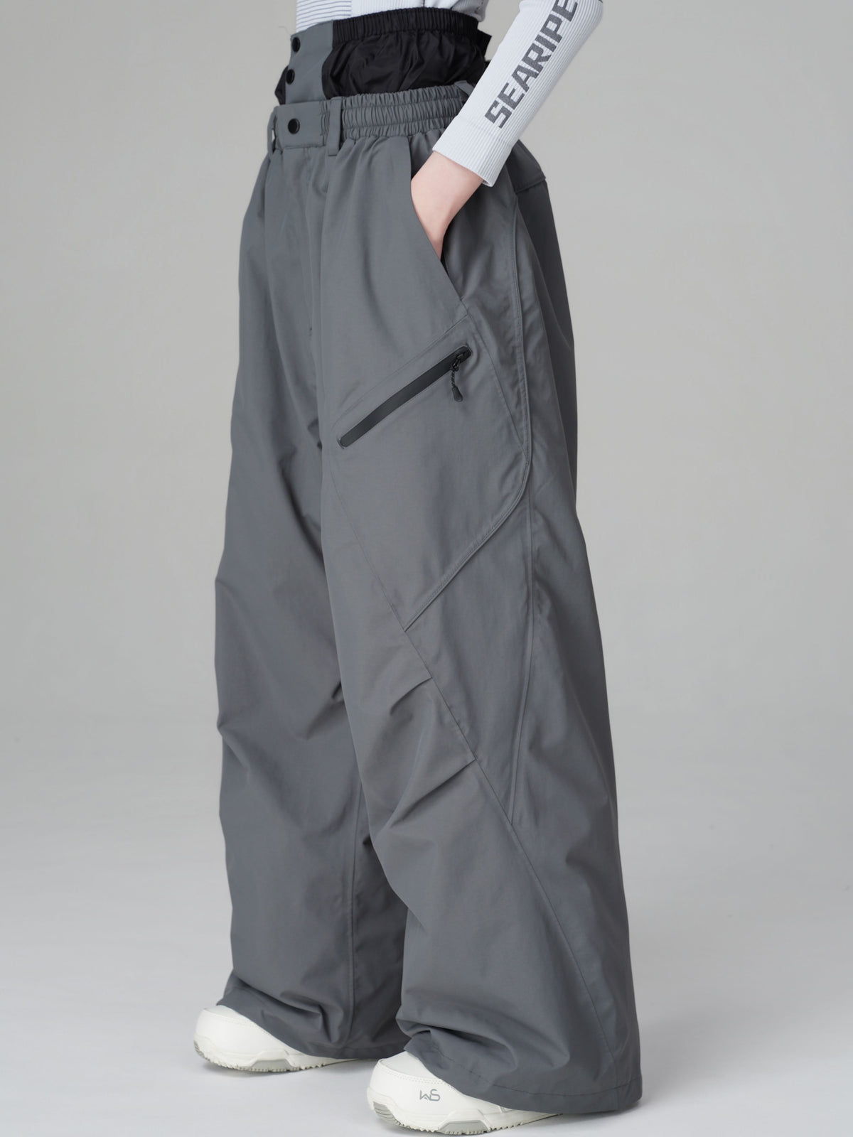 3D Articulated Wide-Leg Snow Pants – Unisex | Searipe