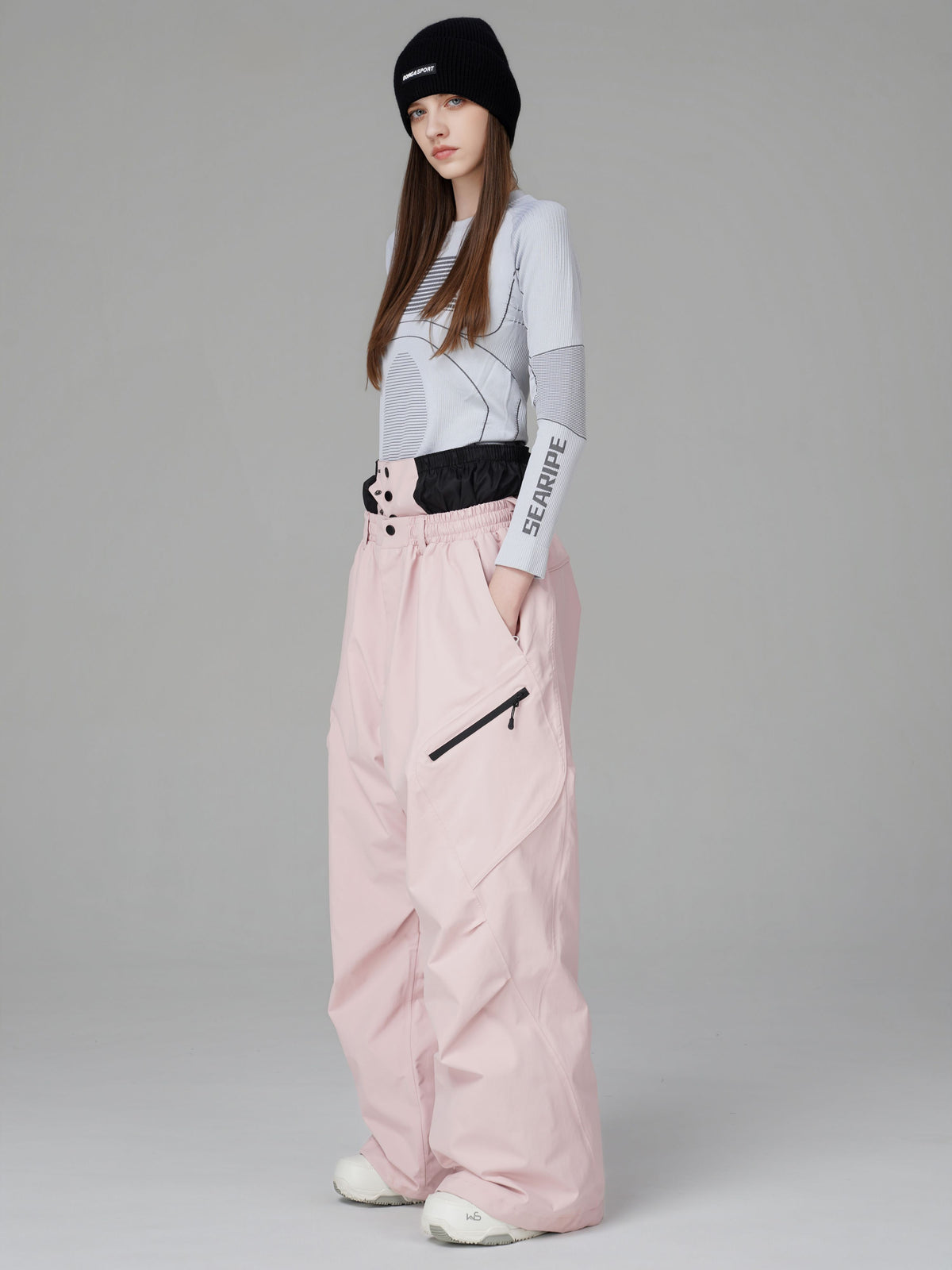 3D Articulated Wide-Leg Snow Pants – Unisex | Searipe