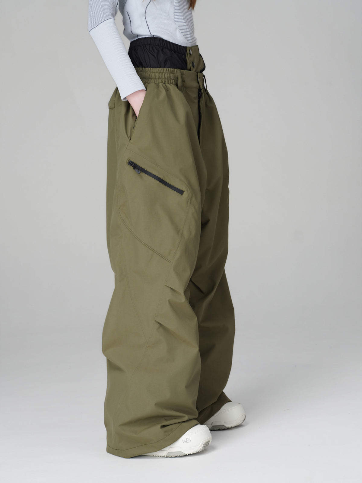 3D Articulated Wide-Leg Snow Pants – Unisex | Searipe