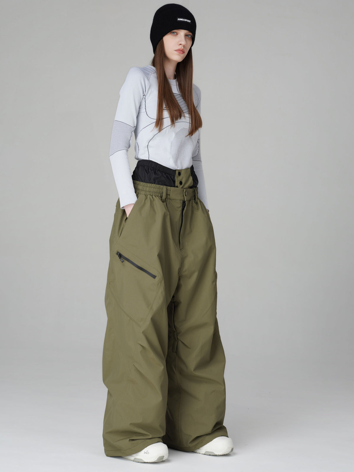 3D Articulated Wide-Leg Snow Pants – Unisex | Searipe