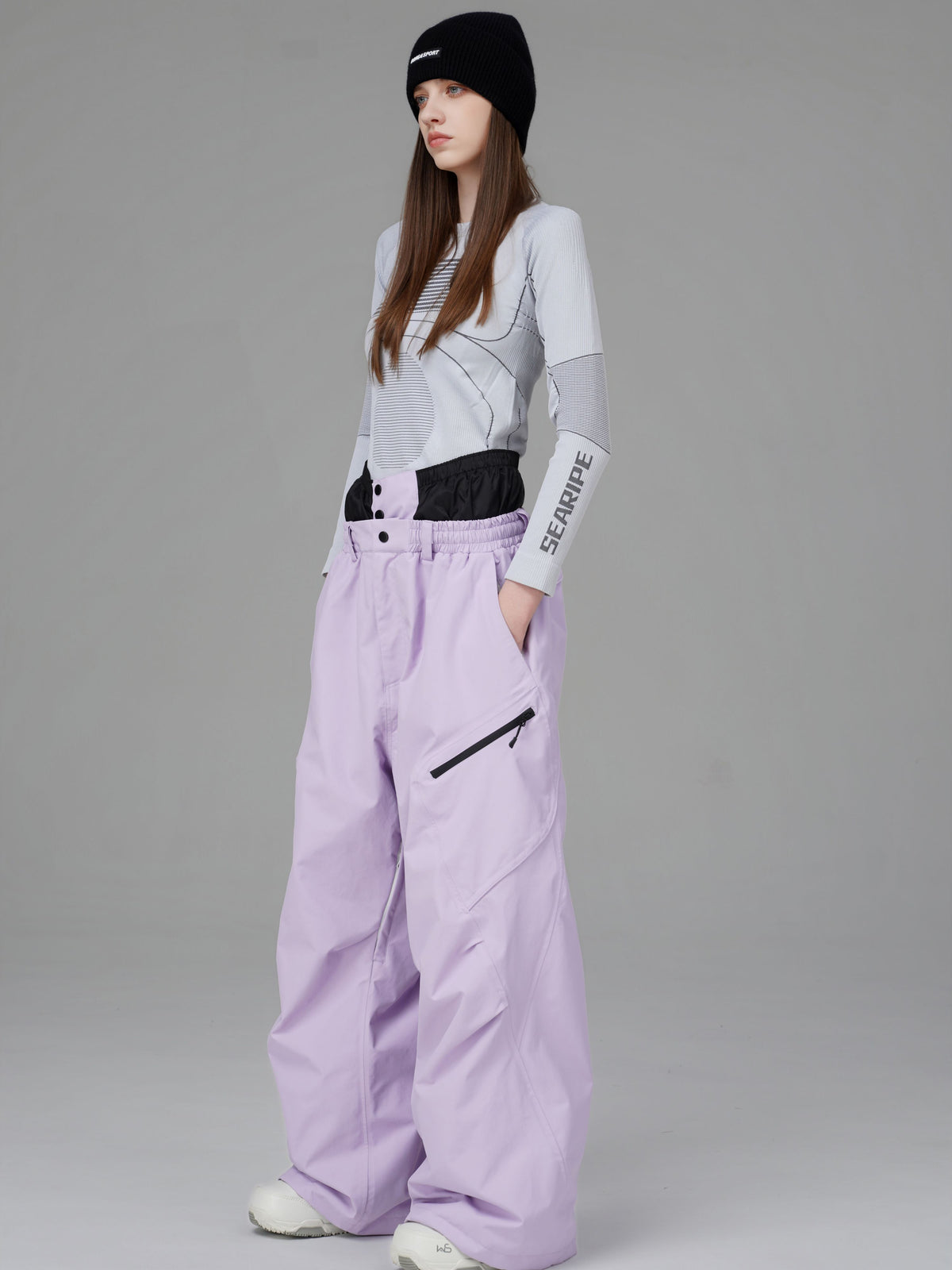3D Articulated Wide-Leg Snow Pants – Unisex | Searipe