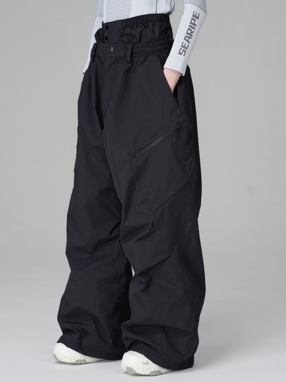 3D Articulated Wide-Leg Snow Pants – Unisex | Searipe