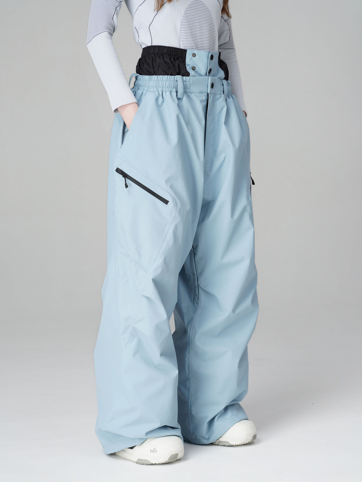3D Articulated Wide-Leg Snow Pants – Unisex | Searipe
