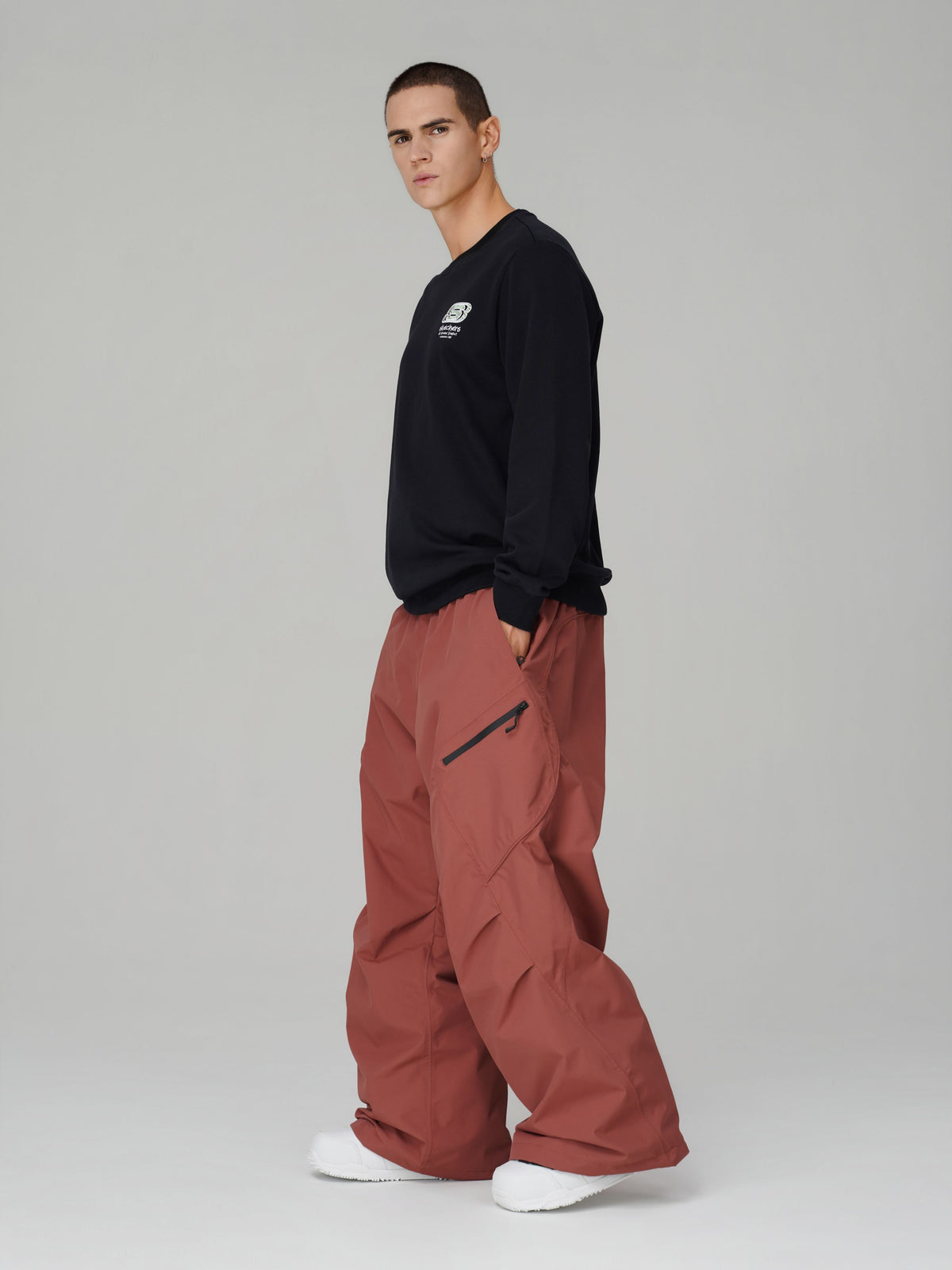 3D Articulated Wide-Leg Snow Pants – Unisex | Searipe
