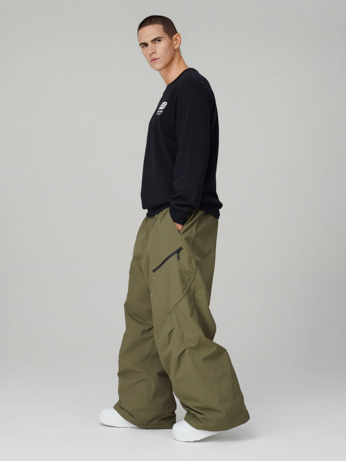 3D Articulated Wide-Leg Snow Pants – Unisex | Searipe