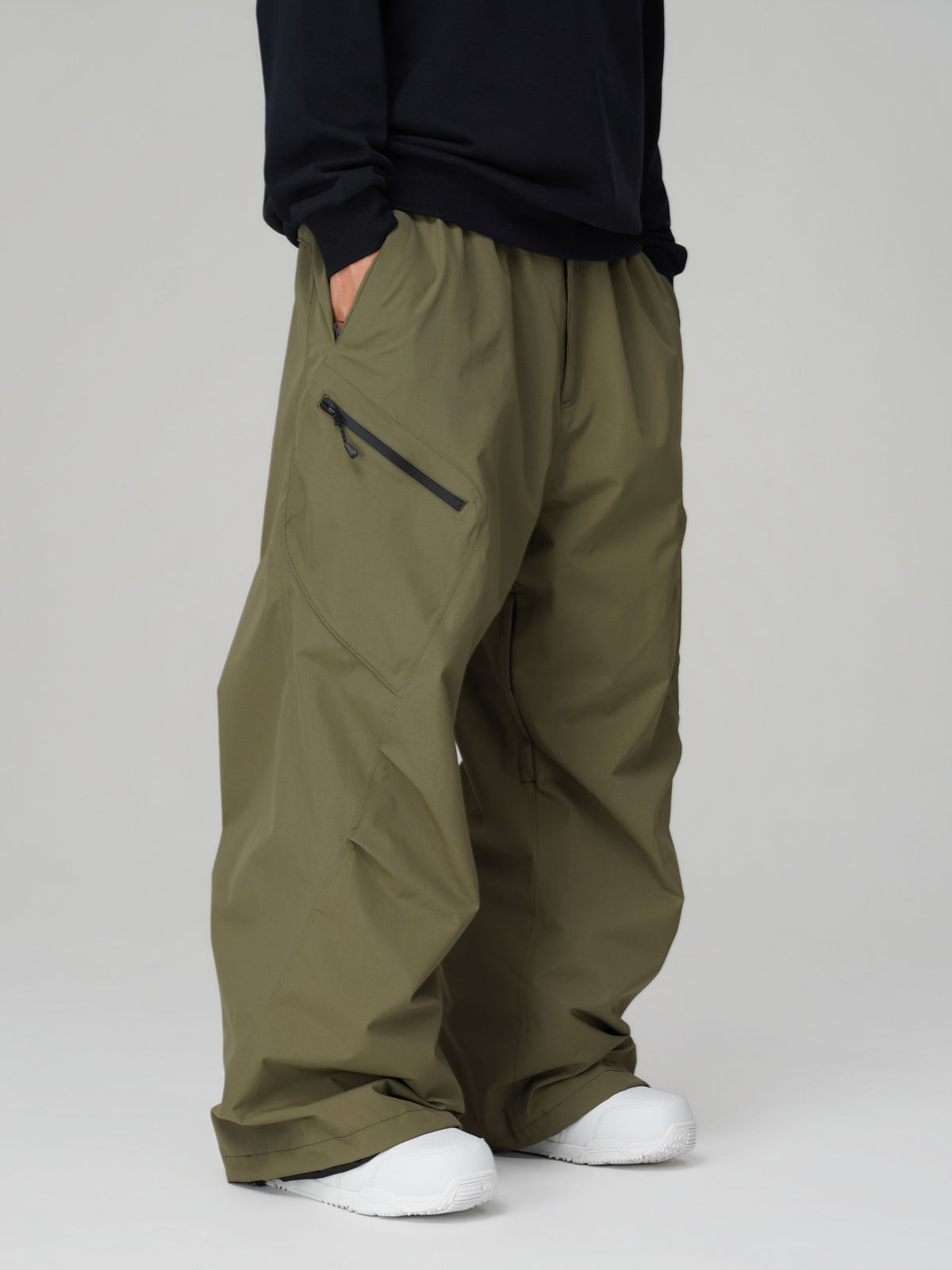 3D Articulated Wide-Leg Snow Pants – Unisex | Searipe