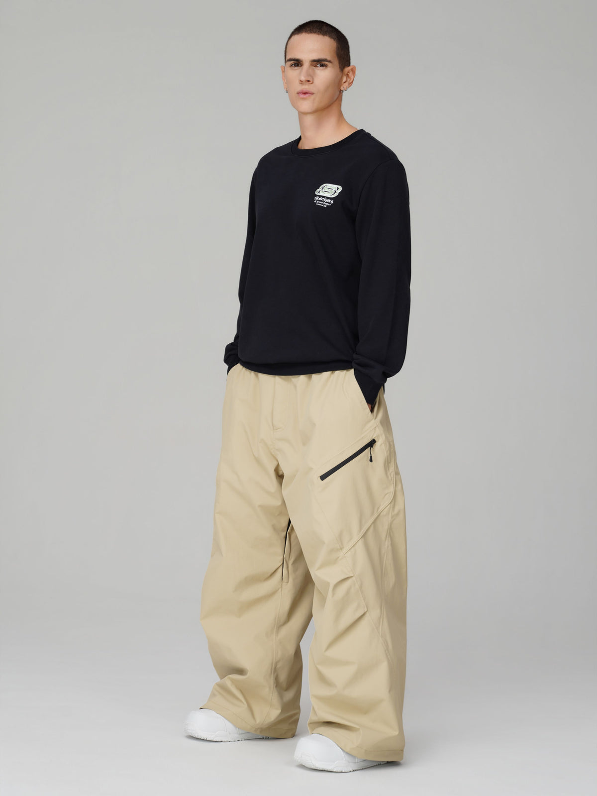 3D Articulated Wide-Leg Snow Pants – Unisex | Searipe