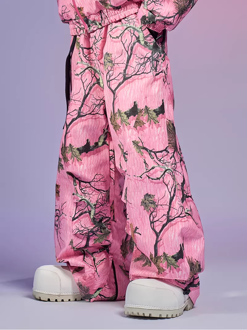 Pink Forest Camo Snowboard Jacket – Unisex | Doorek