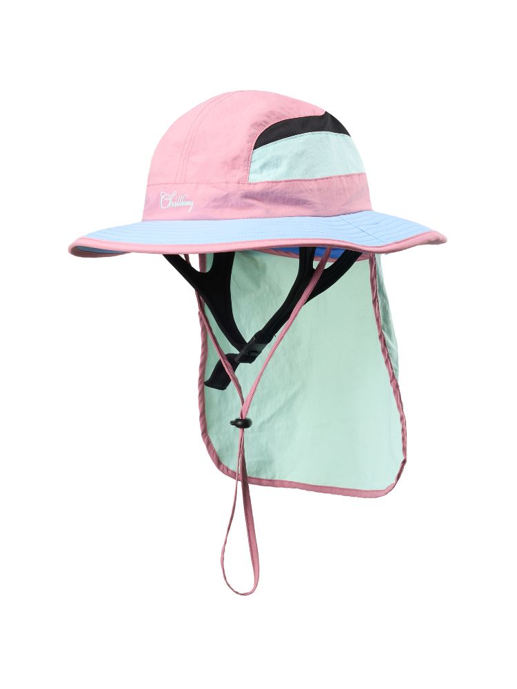 Wide Brim Convertible Surf Sun Hat with Neck Cover – Unisex | ChillHang
