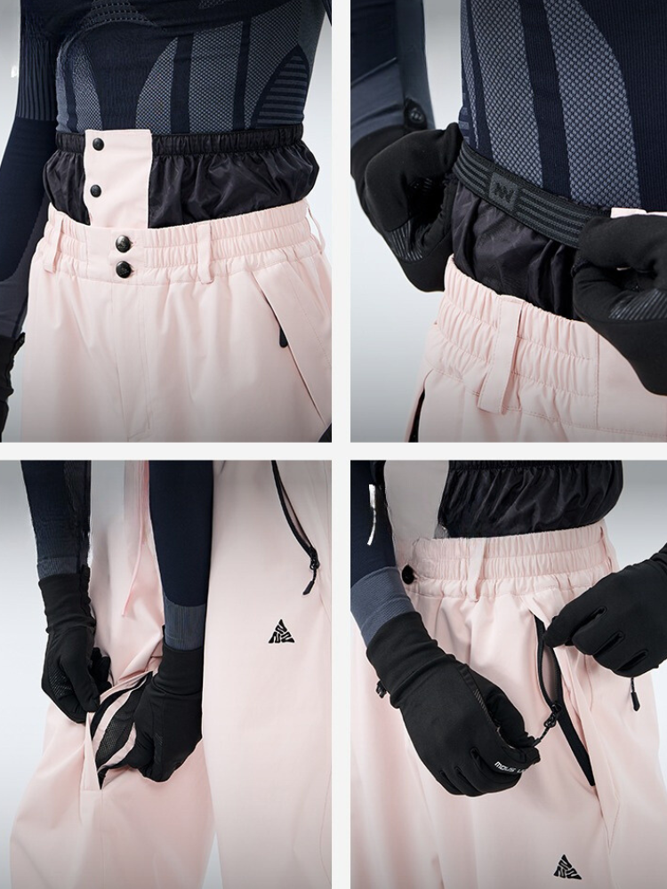 NANDN Pink 3L Winter Snow Pants - Women's