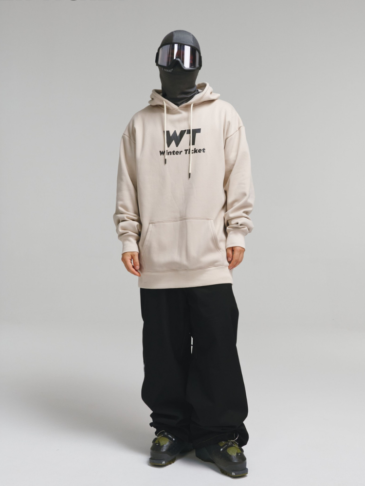 Freeride Baggy Fleece Ski Hoodie – Unisex | Winter Ticket