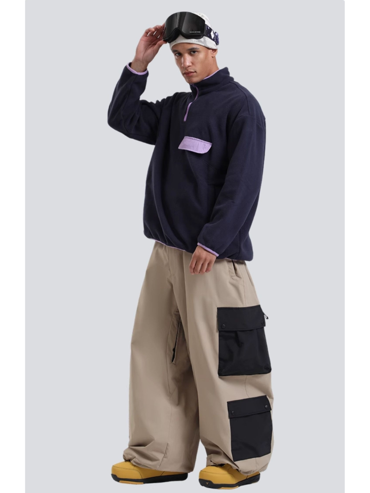 Color Block Double Cargo Snow Pants - Unisex | Gsou Snow