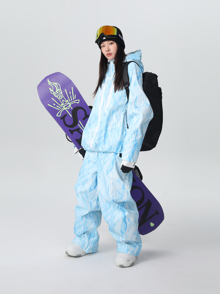 Denim Drift Baggy Insulated Snow Suit - Women's | Searipe