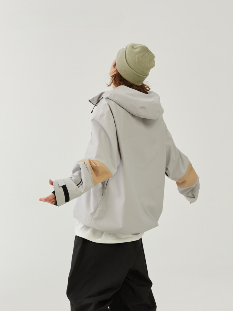 Winter Ticket Grey Freeride 3L Pullover Jacket [Limited Region] Winter Ticket | Snowears.com