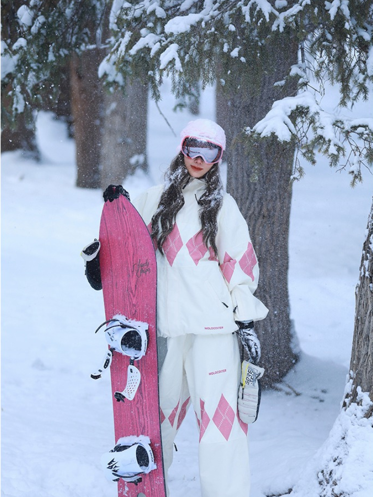 Molocoster Diamond Plaid 3-Layer Snowsuit – Unisex