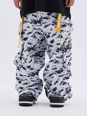 REBEL 3L Waterproof Freeride Ski Pants Snow camouflage - Unisex | GAINAX