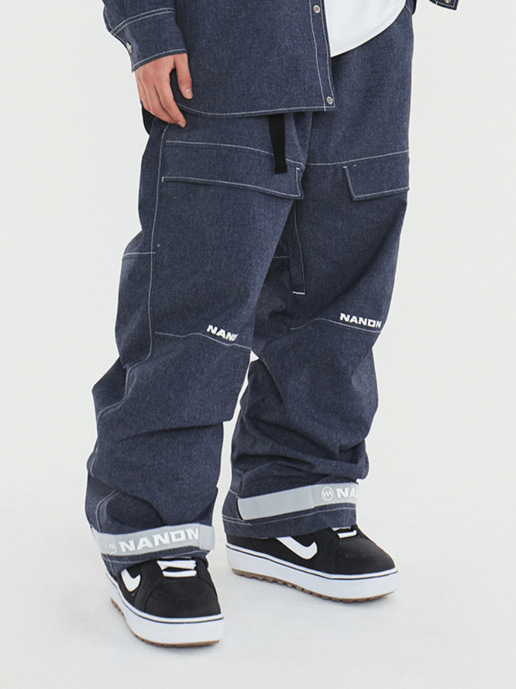 Denim-Look Baggy Snow Pants – Women's | NANDN