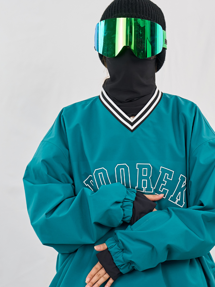 Baseball V-Neck 15K/10K Ski Pullover - Unisex | Doorek