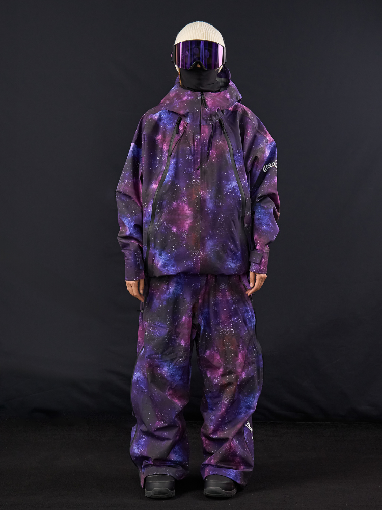 GlideFlow Galactic 20K/10K 3-Layer Shell Baggy Ski Suit - Unisex | Doorek