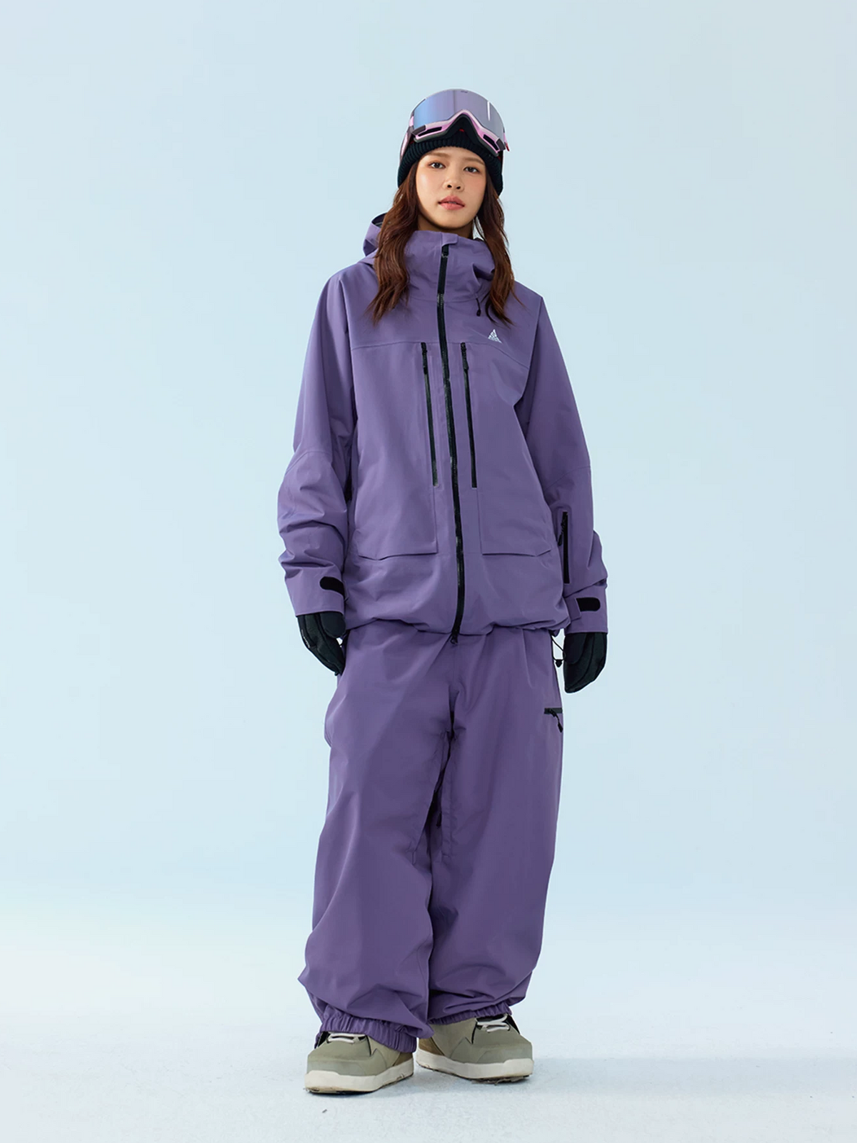 3L RECCO Fleece-Lined Baggy Ski Pants – Unisex | NANEND
