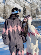 Diamond Plaid 3-Layer Snowsuit – Unisex | Molocoster