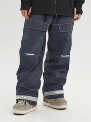 Denim-Look Baggy Snow Pants – Women's | NANDN