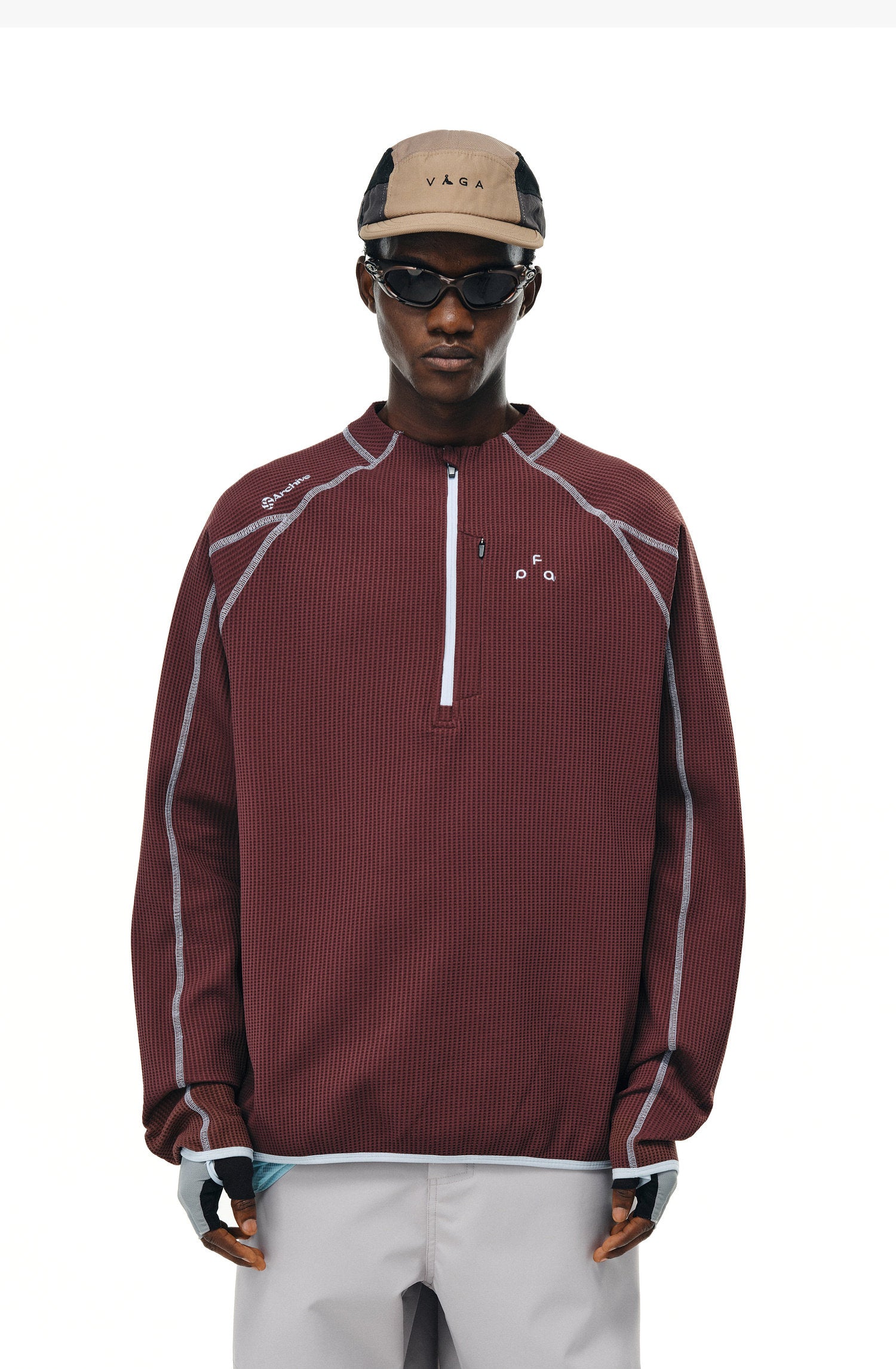 Quick-Dry UPF50+ Half-Zip Active Long Sleeve Top – Unisex | FPA