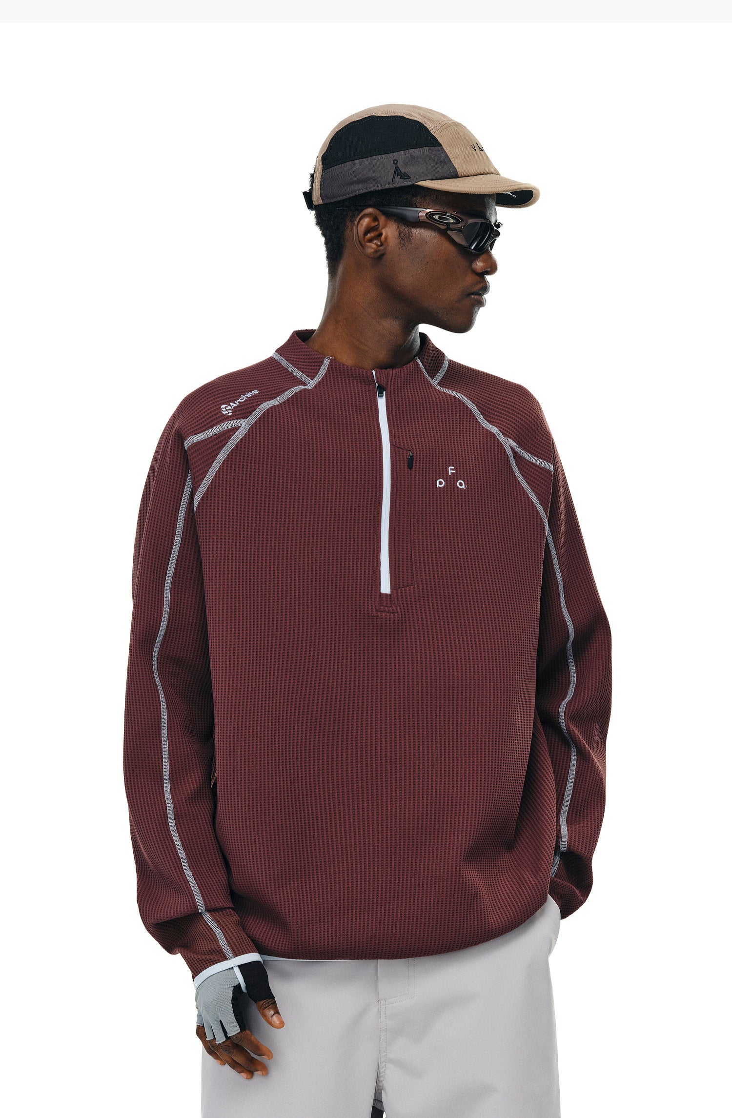Quick-Dry UPF50+ Half-Zip Active Long Sleeve Top – Unisex | FPA