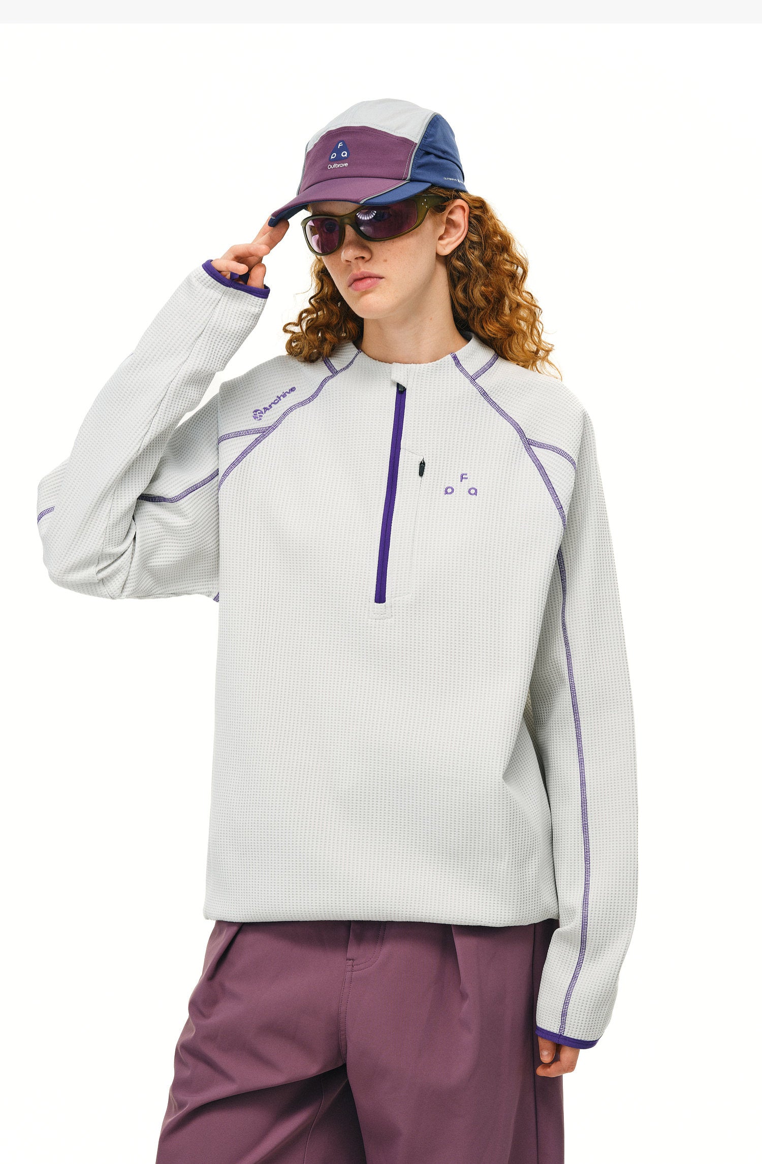 Quick-Dry UPF50+ Half-Zip Active Long Sleeve Top – Unisex | FPA