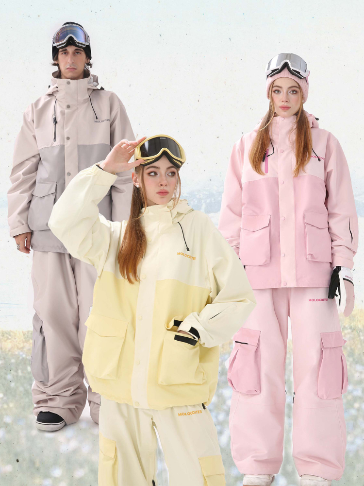 3L Candy Patchwork Insulated Ski Suit – Unisex | Molocoster