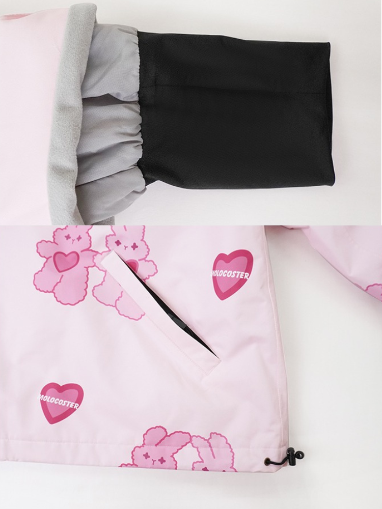 Molocoster Pink Rabbit Graphene Snow Suit – Unisex