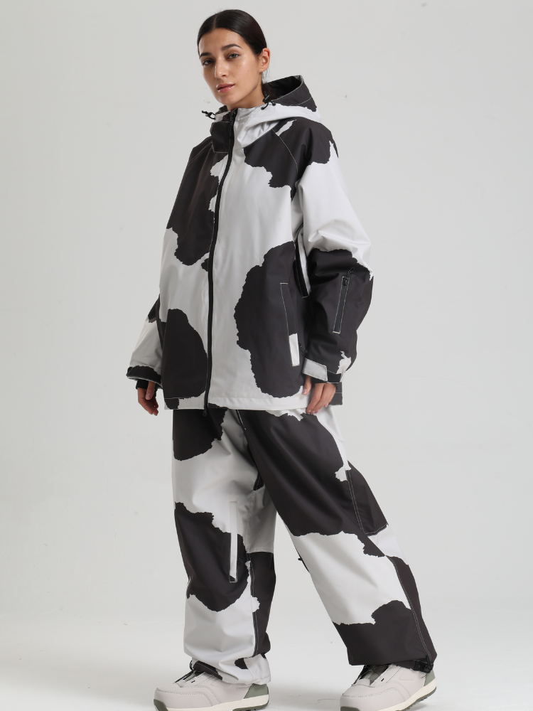 Gsou Snow Bold Cow Print Snow Jacket – Women's
