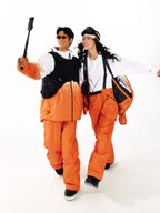 Alpine Teflon Suspender Orange Pants - Unisex | LITAN