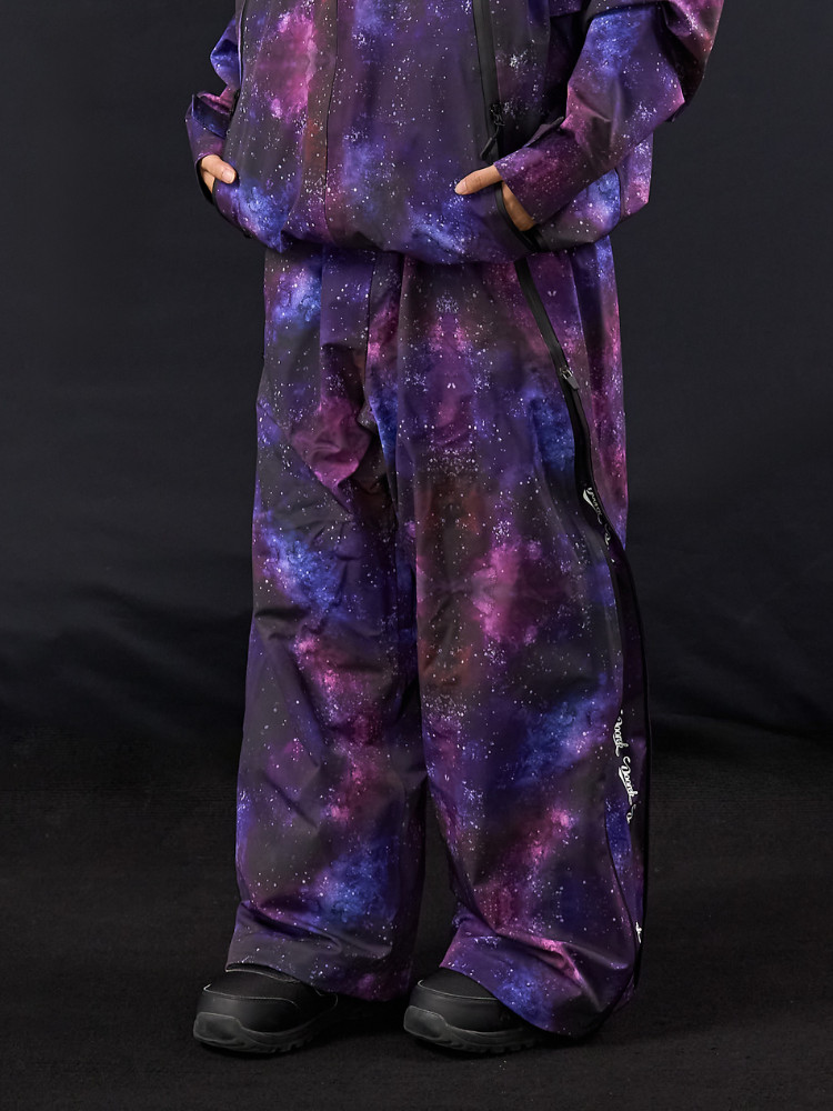 GlideFlow Galactic 3-Layer Shell Baggy Ski Pants - Unisex | Doorek