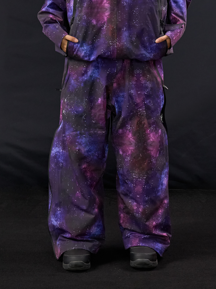 GlideFlow Galactic 3-Layer Shell Baggy Ski Pants - Unisex | Doorek