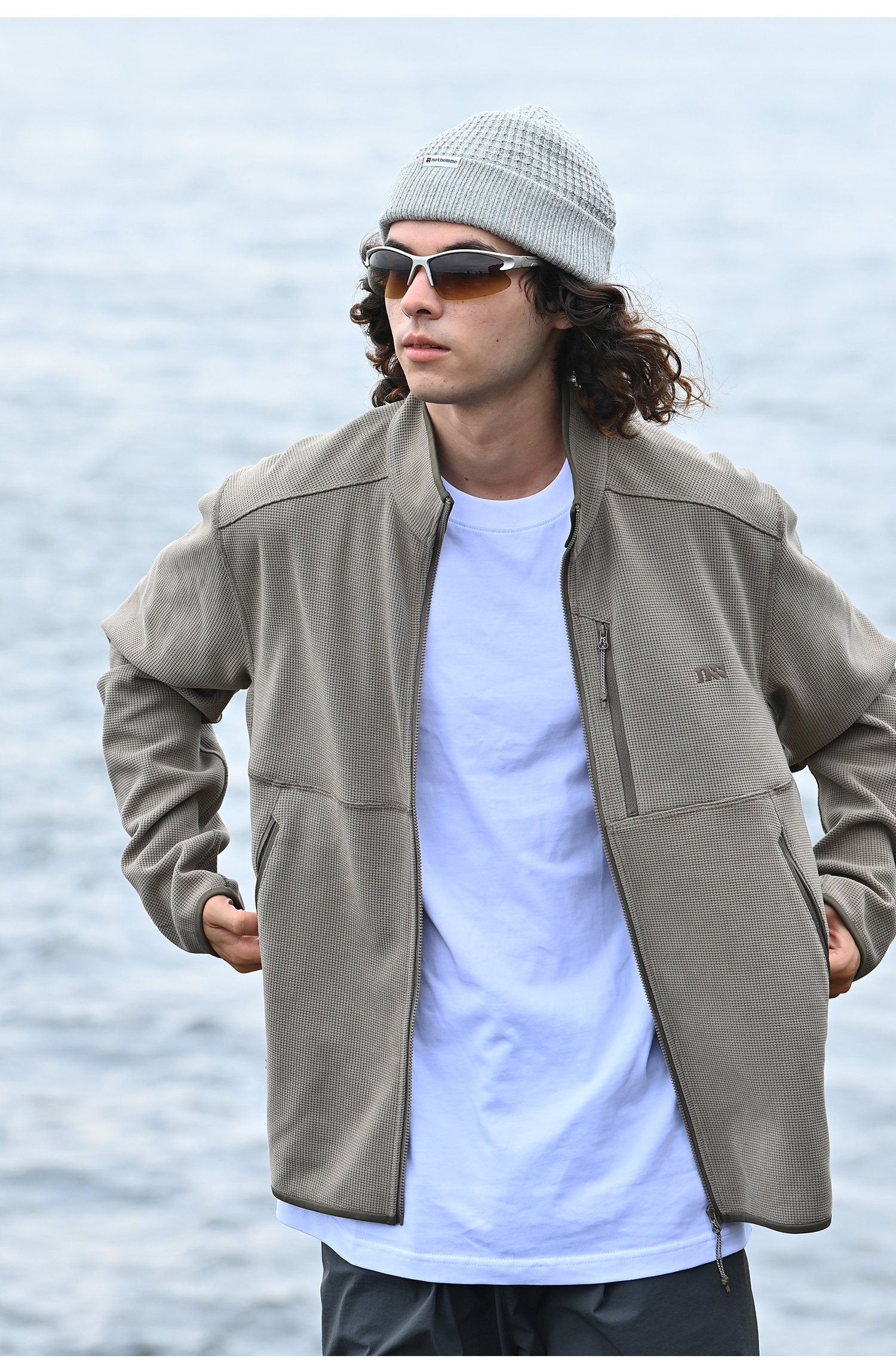 360G Waffle 5A Antibacterial Zip Sweatshirt – Unisex | NOTHOMME