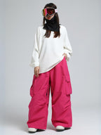 Baggy Loose Fit Cargo Snowboard Pants - Unisex | Gsou Snow