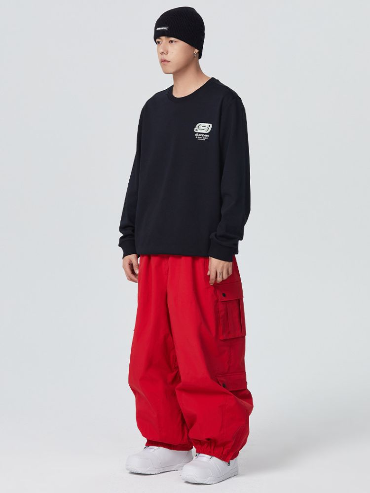 3L Monochrome Baggy Cargo Pants - Men's | Searipe