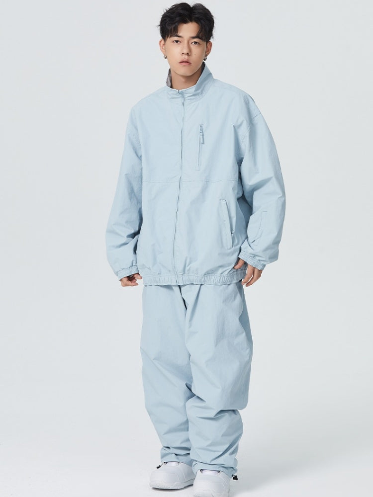 Searipe Baggy Style Monochrome Shell Snow Suit - Men's