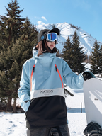 Insulated Colorblock Hooded Ski Jacket - Women's | NANDN
