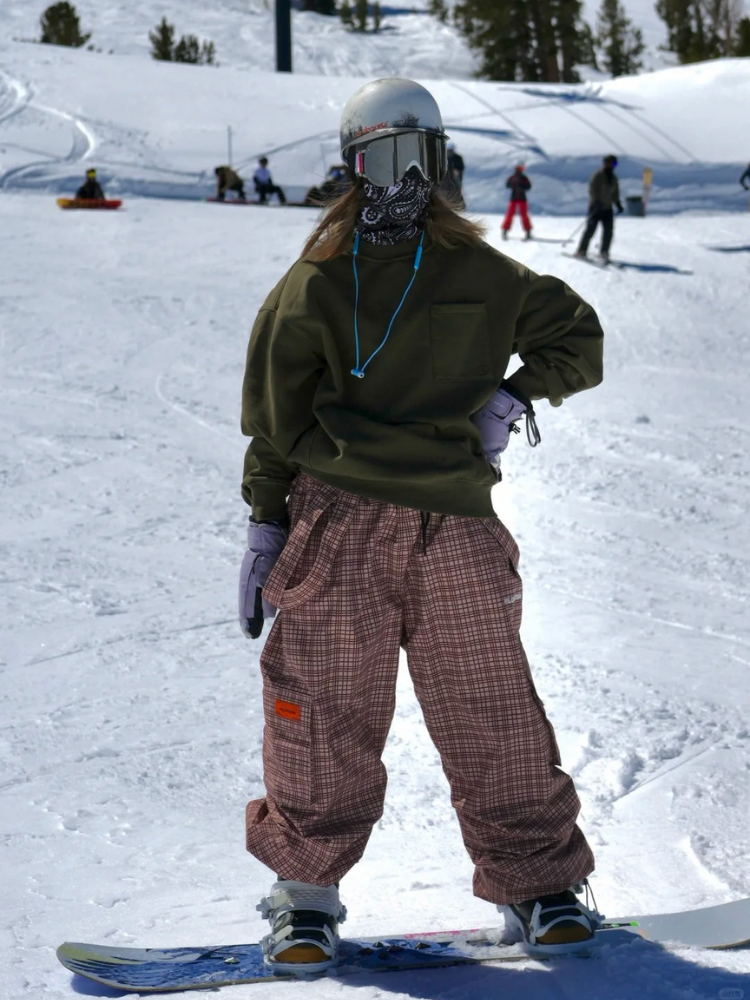 Molocoster Checkered Insulated Snow Pants – Unisex