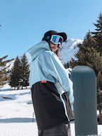 Insulated Colorblock Hooded Ski Jacket - Women's | NANDN
